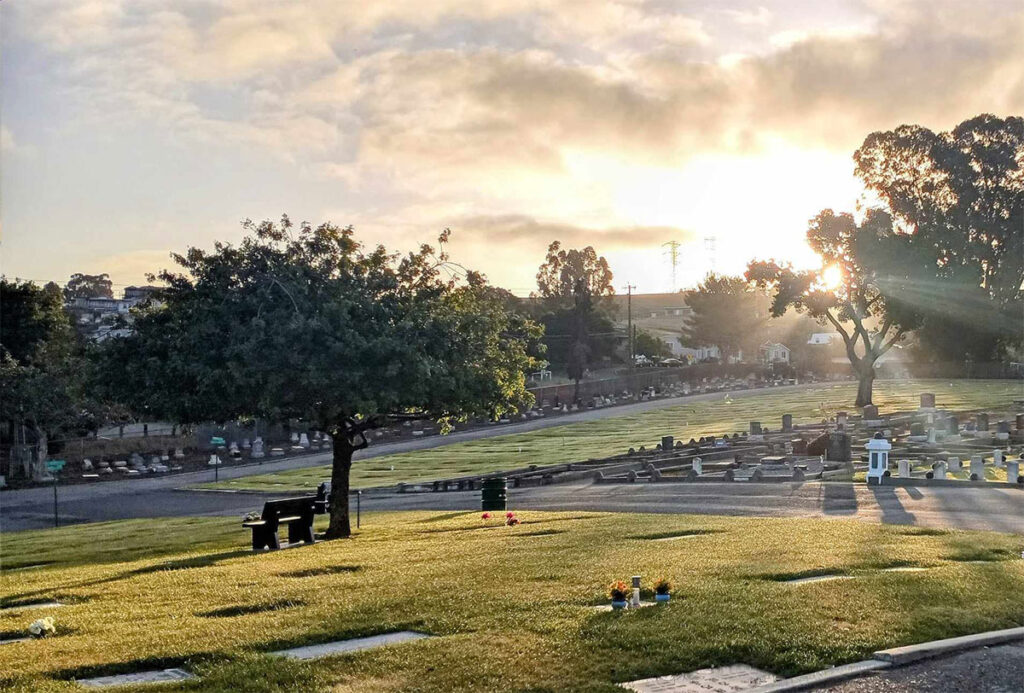 Funeral Services - Easter Sunrise at Lone Tree Cemetery in Hayward, California